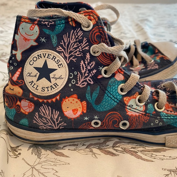 Mermaid converse(SOLD) - Picture 1 of 3